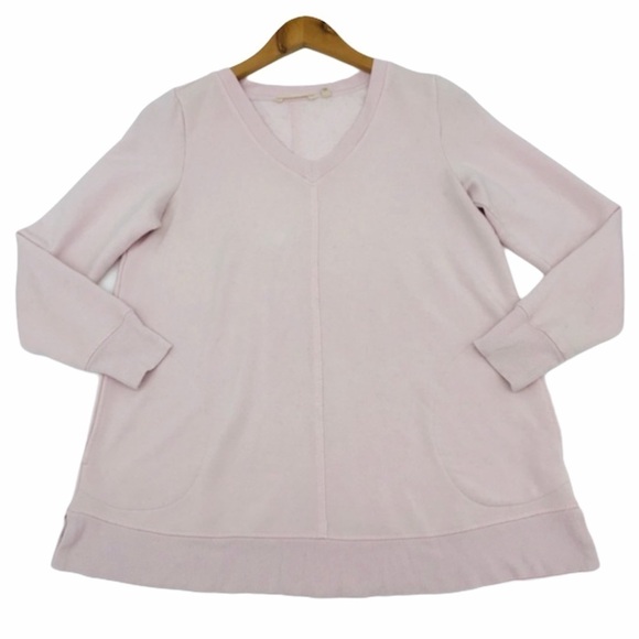 Soft Surroundings V-Neck Pullover Sweatshirt - Picture 1 of 7